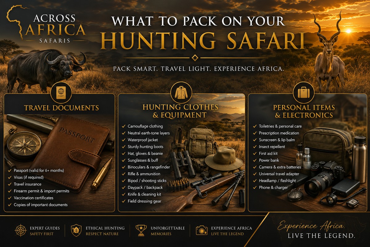 What to Pack for Your African Hunting Safari